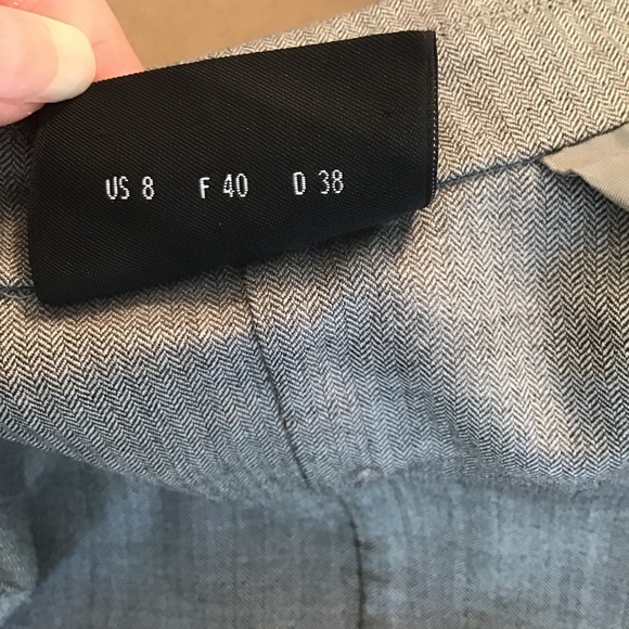 Akris Jacket Boyfriend Blazer Gray Black 8 Career - Picture 8 of 8